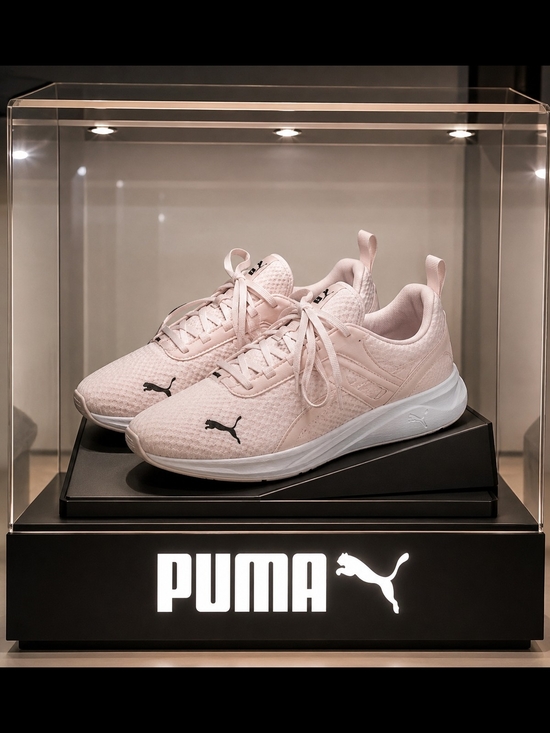 Puma Shoes - Puma Women's Pale Pink Knit Athletic Sneakers
